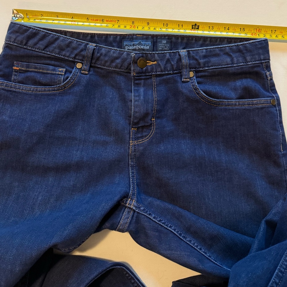 Patagonia Dark Blue Straight-Leg Women's Jeans - Picture 10 of 11